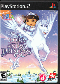 Dora the Explorer Dora Saves the Snow Princess PAL Playstation 2 PAL box art